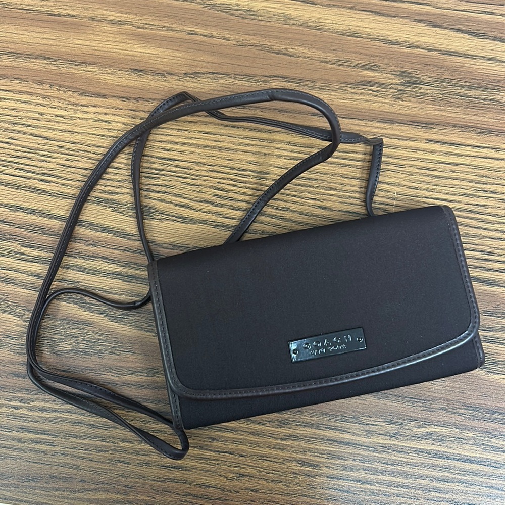 Brown Coach Crossbody Wallet Purse
